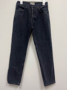 Everlane The 90s Cheeky jean  Slim Straight Black Denim size 28 R